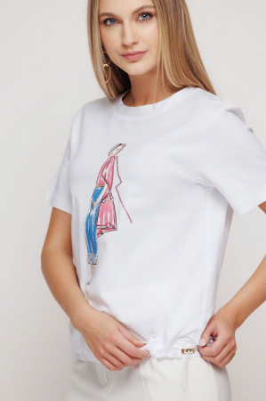 Tricouri dama - Tricou CC1MZ4180 alb Mizar