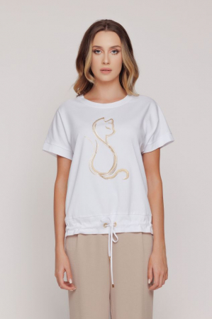 Tricou CC1MZ4255 alb pisi Mizar [1]