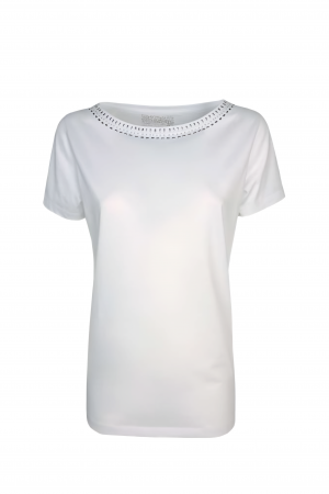 Tricouri dama - Tricou Neva alb Virginia Blu