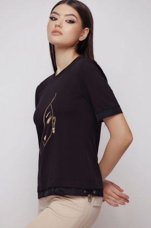 Tricou US2MZ4024 negru Mizar [1]