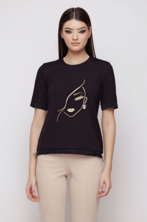 Tricou US2MZ4024 negru Mizar [0]