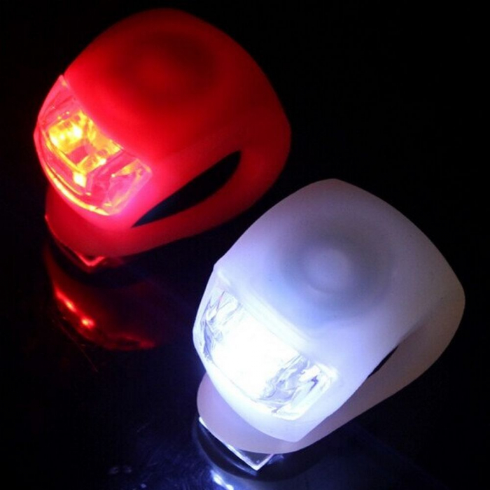 Set 2 lampi din silicon cu LED alb-rosu [2]