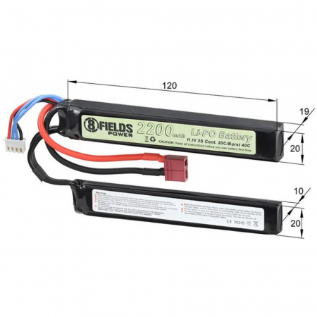 Acumulator Li-Po 11.1V  2200mAh 2040C Deans 8Fields [1]