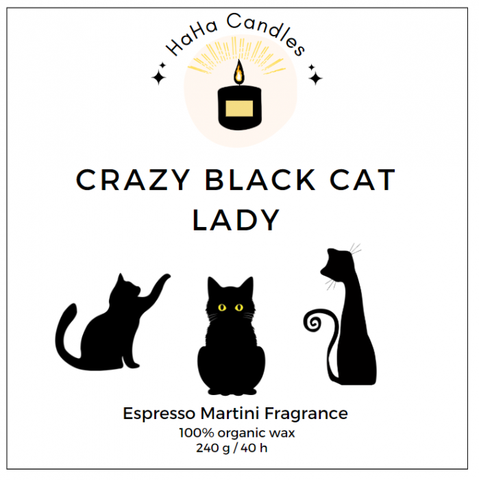Lumânare Parfumată CRAZY BLACK CAT LADY [2]