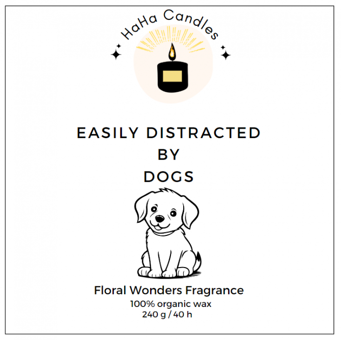 Lumânare Parfumată EASILY DISTRACTED BY DOGS [2]