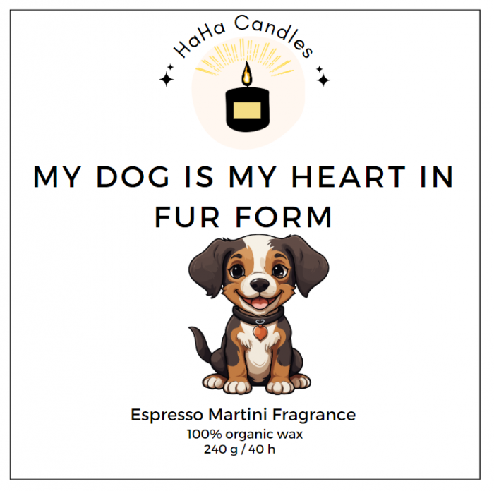 Lumânare Parfumată MY DOG IS MY HEART IN FUR FORM [2]
