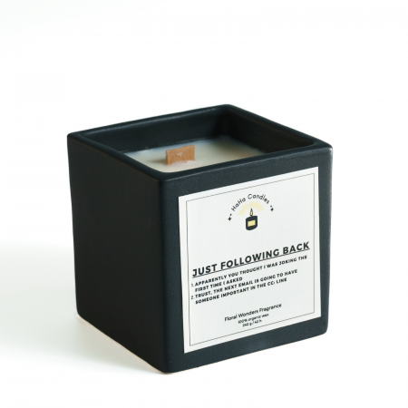 Shop - Lumânare Parfumată JUST FOLLOWING BACK