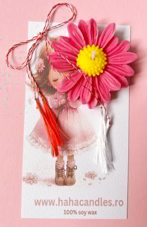 Flowers - Martisoare parfumate - galben-roz