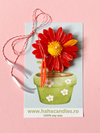 Flowers - Martisoare parfumate - galben-rosu