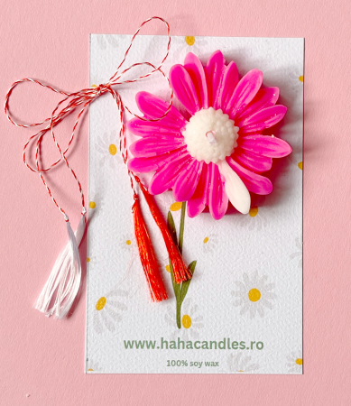 Flowers - Martisoare parfumate - alb-roz