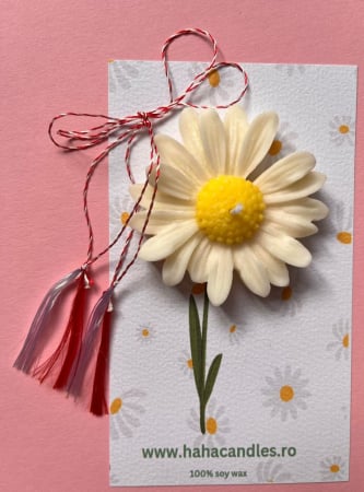 Flowers - Martisoare parfumate - galben-alb