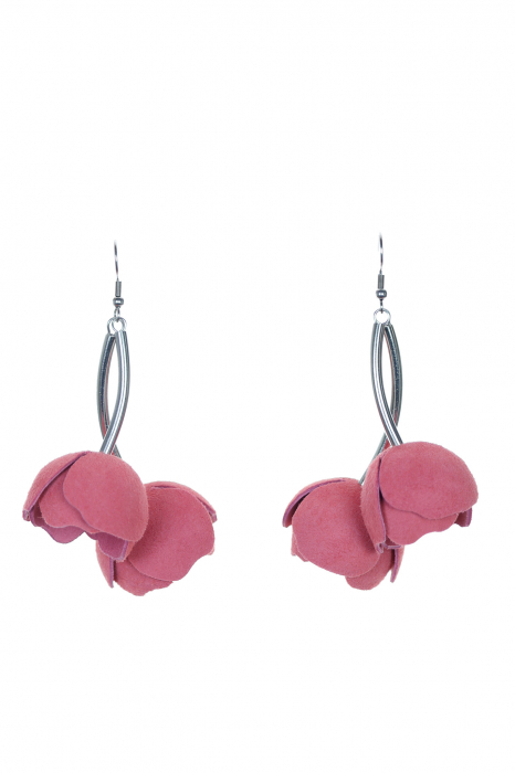 Cercei Imbratisari Florale - Blush Pink [3]