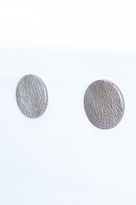 Cercei cerc (3CM) - Argintiu [4]