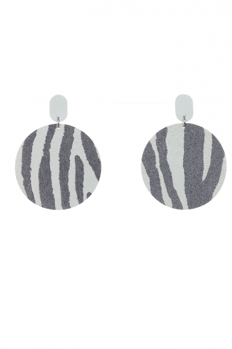 Cercei Cerc (5 cm) - Zebra [4]