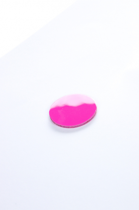 Cercei cerc(2,5 cm) - Fuchsia lacuit [4]