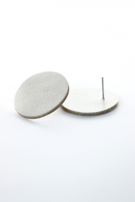 Cercei cerc(2.5cm) - Argintiu [2]