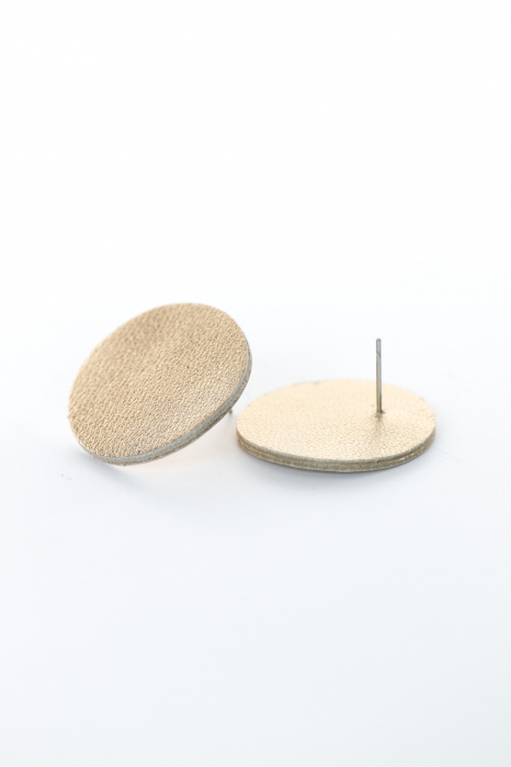 Cercei cerc (2,5cm) - Auriu [2]
