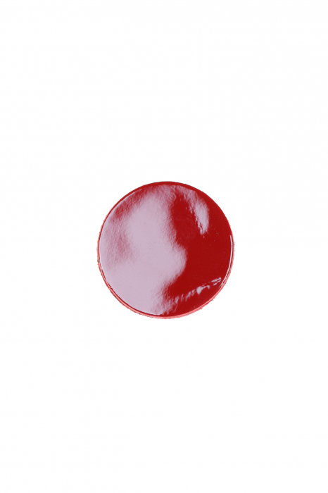 Cercei Cerc (2.5 cm) - Rosu lacuit [3]