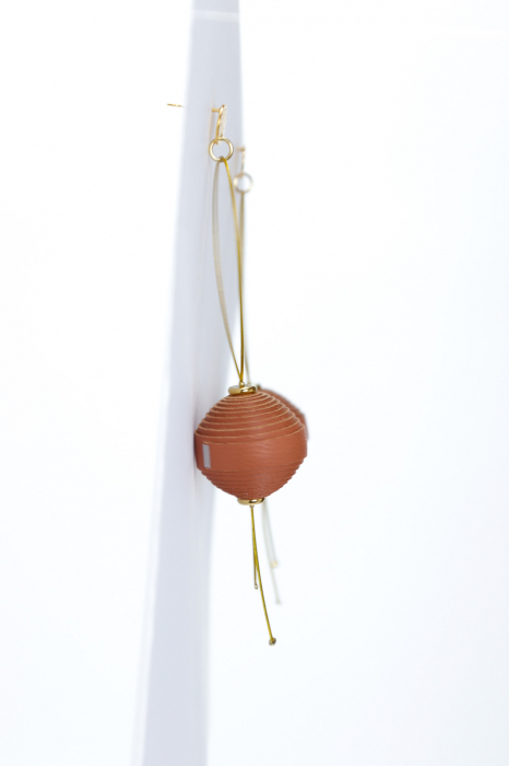 Cercei Leatherbonbon Plutitor - Caramiziu [6]