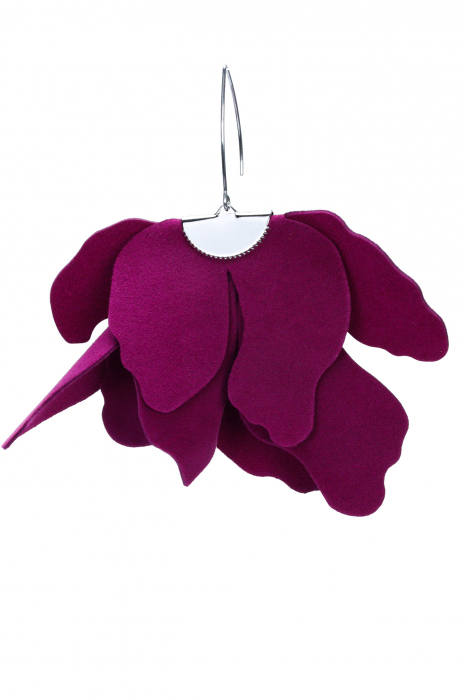 Cercei floare mare - Plum Caspia [3]