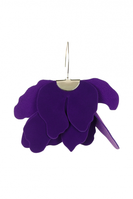 Cercei floare mare - Violet intens [3]