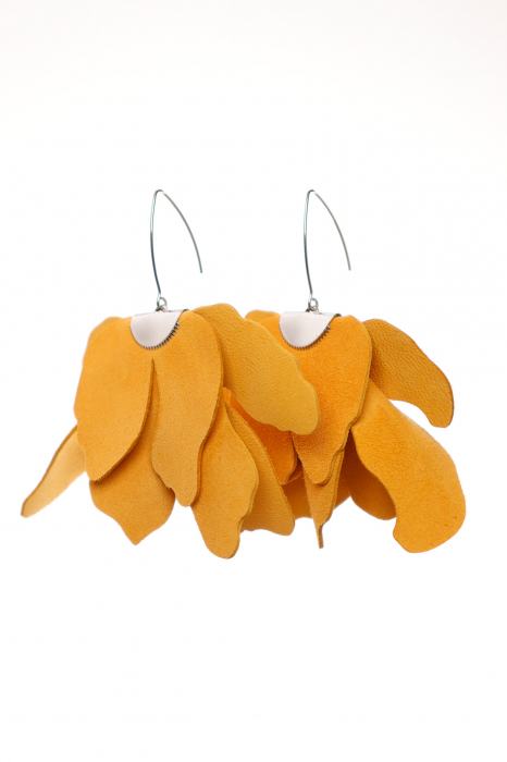 Cercei floare mare - Golden yellow [2]