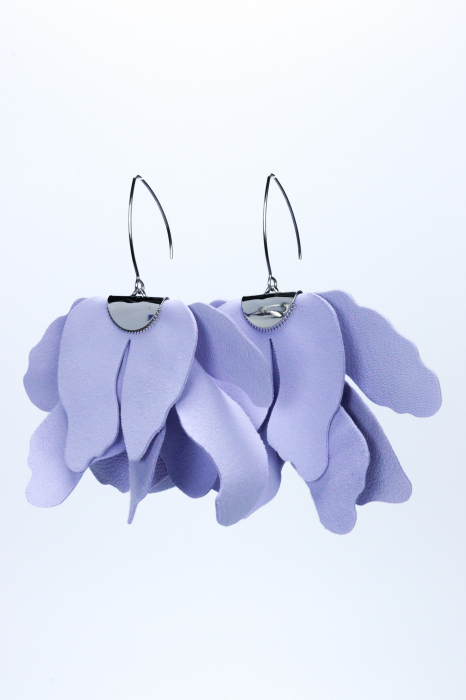 Cercei floare mare - Lila [2]