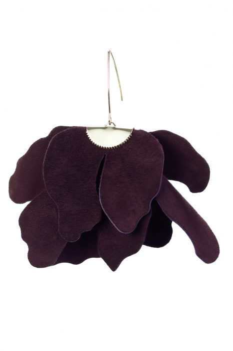 Cercei floare mare - Dark Chocolate [3]