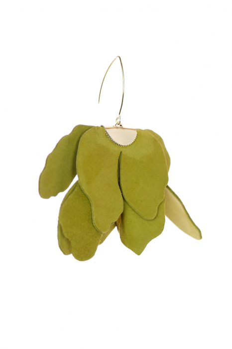 Cercei floare mare - Avocado [5]