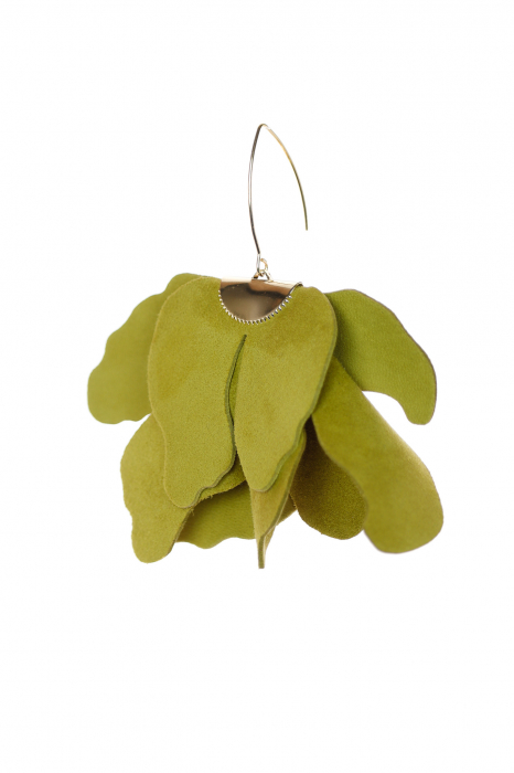 Cercei floare mare - Avocado [4]
