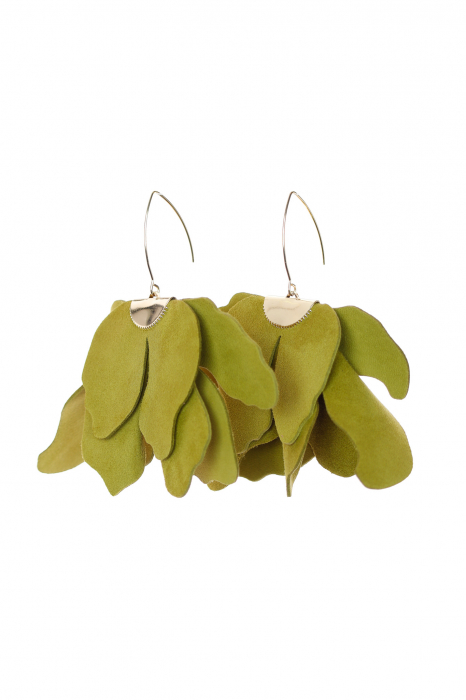 Cercei floare mare - Avocado [2]