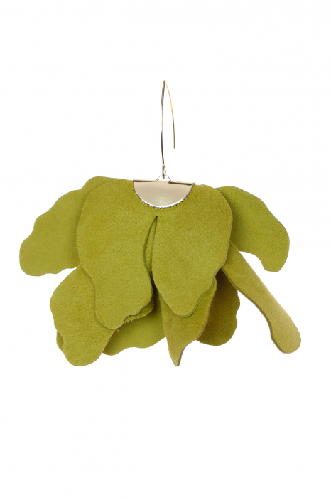 Cercei floare mare - Avocado [3]