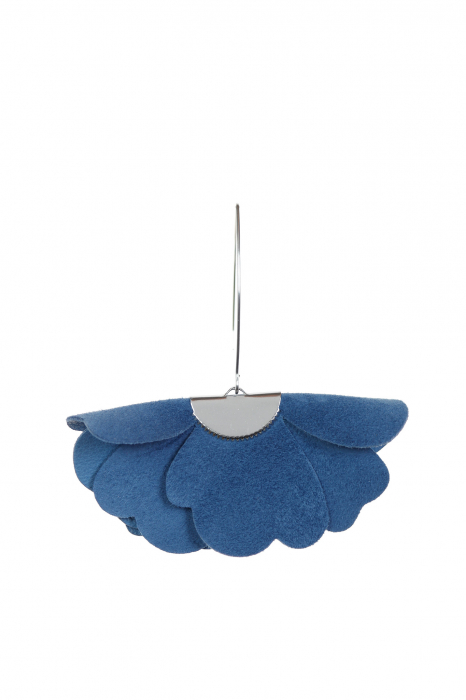 Cercei Floare mica - Albastru Navy [5]