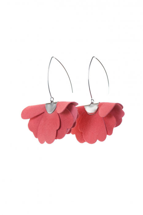 Cercei floare mica - Coral [2]