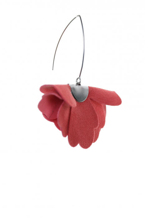 Cercei floare mica - Coral [5]