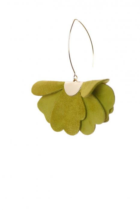 Cercei floare mica - Avocado [4]