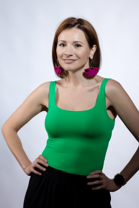 Cercei floare mica - Magenta [2]