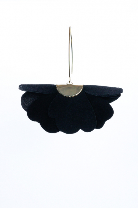 Cercei floare mica - Negru [3]