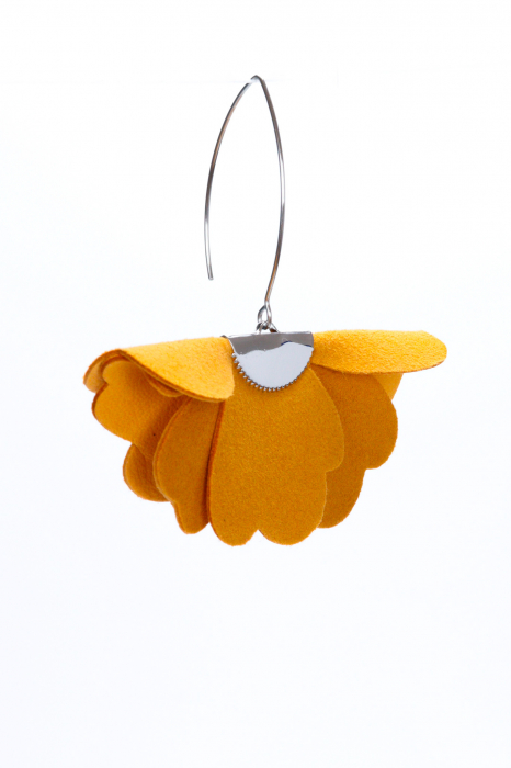 Cercei floare mica - Sunset Orange [5]