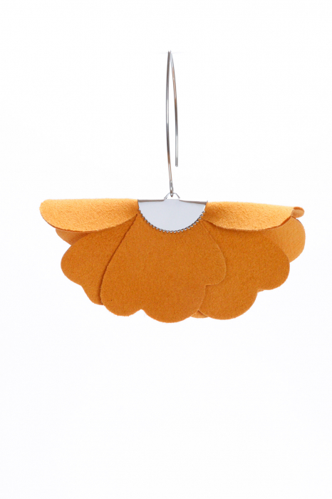 Cercei floare mica - Sunset Orange [3]