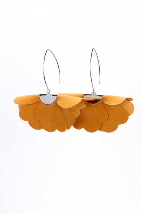 Cercei floare mica - Sunset Orange [2]