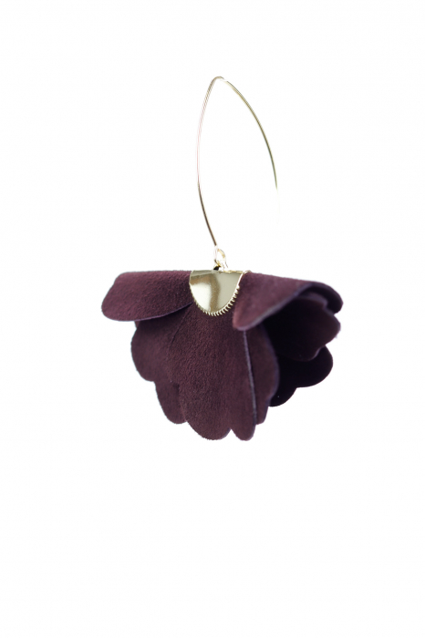 Cercei floare mica - Dark Chocolate [4]