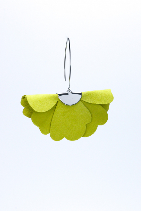 Cercei floare mica - Apple green [5]