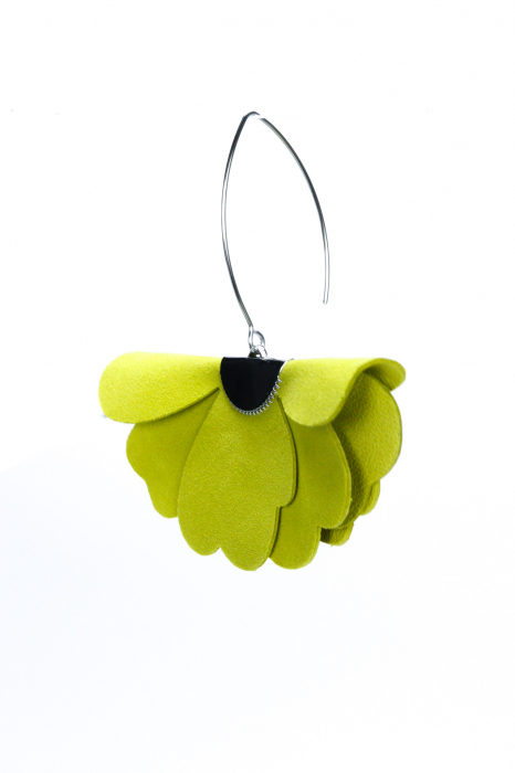Cercei floare mica - Apple green [4]