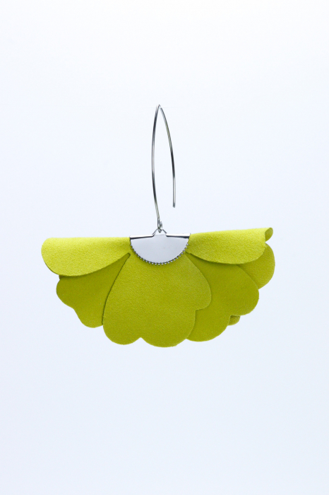 Cercei floare mica - Apple green [3]