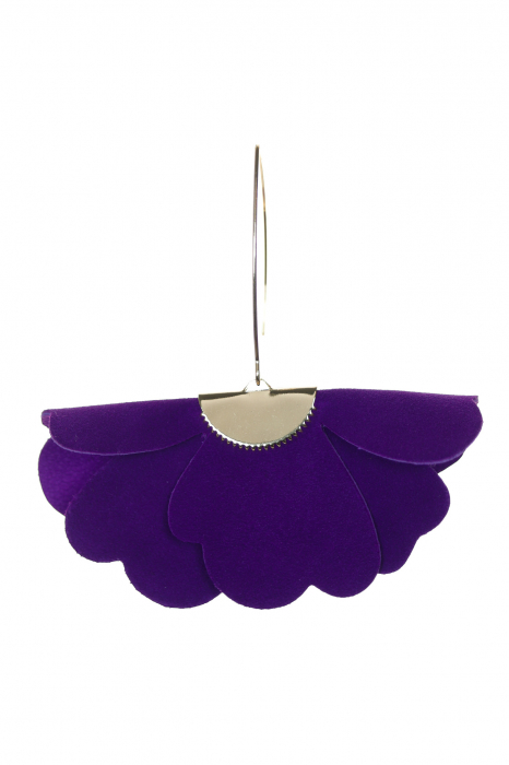 Cercei floare mica - Violet intens [3]