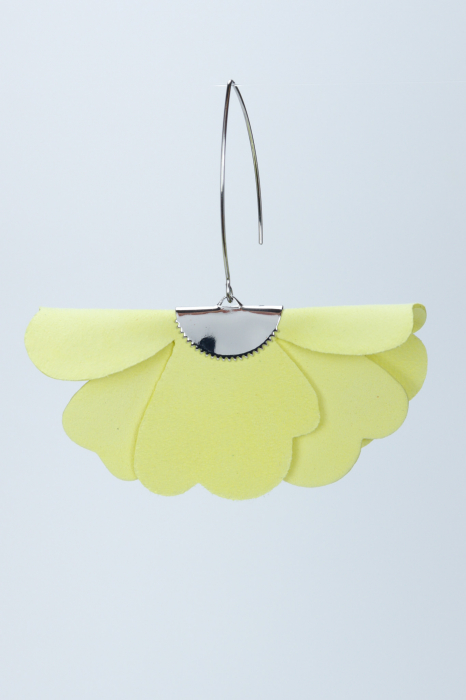 Cercei floare mica - galben Pastel [3]