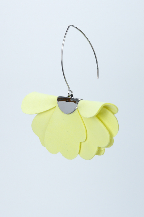 Cercei floare mica - galben Pastel [4]