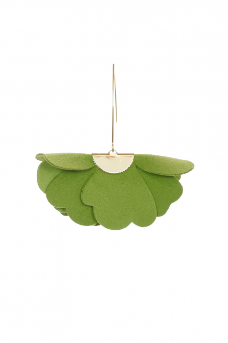 Cercei floare mica - Verde lime [3]