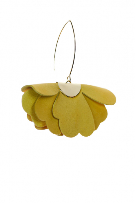 Cercei floare mica - Galben [5]